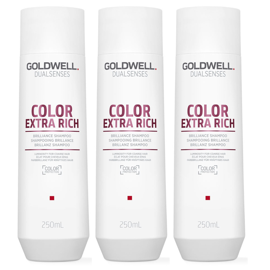 DualSenses Color Extra Rich | Zestaw: szampon do włosów farbowanych 3x250ml