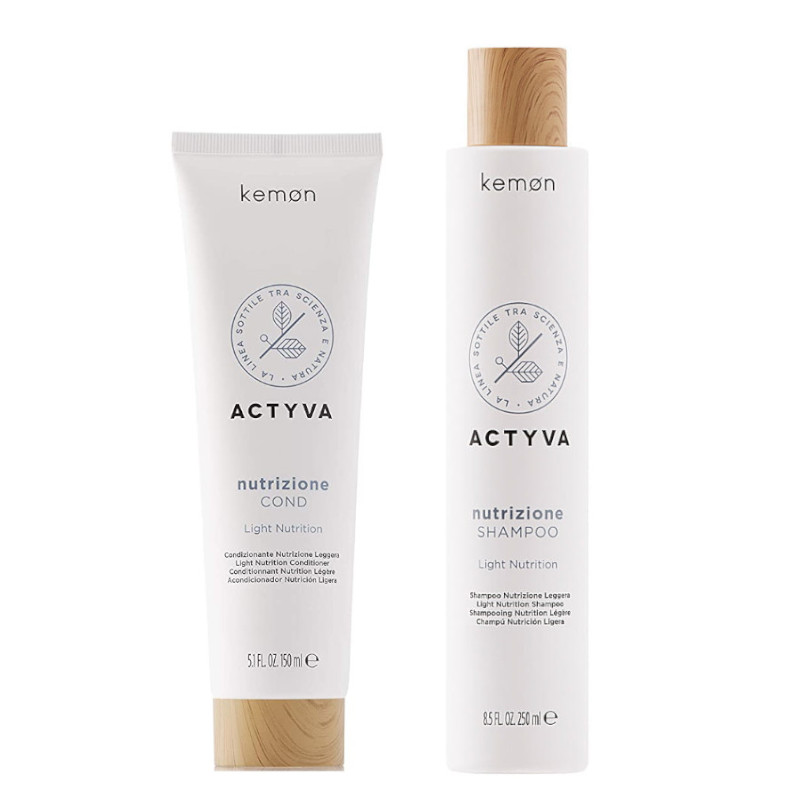 Actyva Nutrizione | Zestaw do włosów suchych: odżywka 150ml + szampon 250ml
