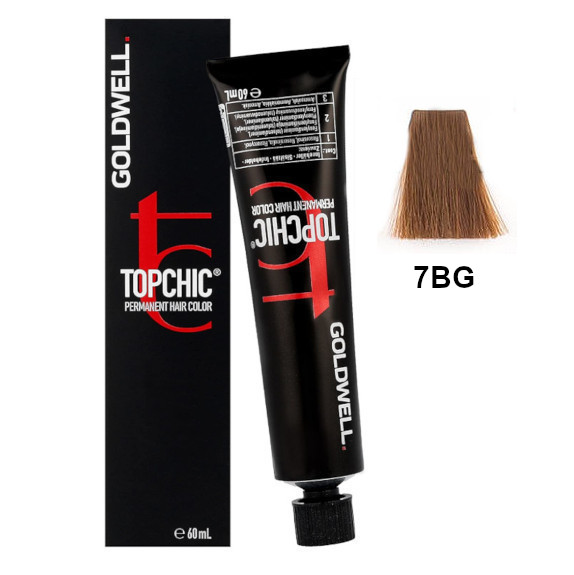 Topchic 7BG | Trwała farba do włosów - kolor: beżowo-złoty średni blond 60ml