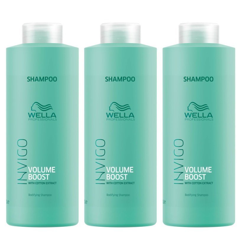 Invigo Volume Boost | Zestaw: szampon zwiększający objętość włosów 3x1000ml