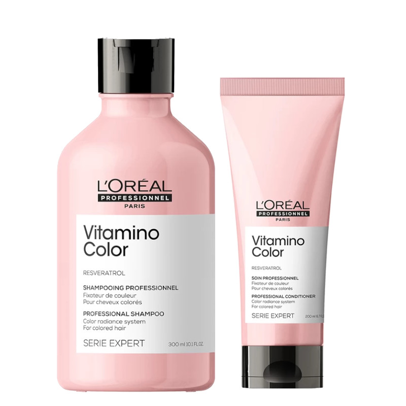 Vitamino Color | Zestaw do włosów farbowanych: szampon 300ml + odżywka 200ml