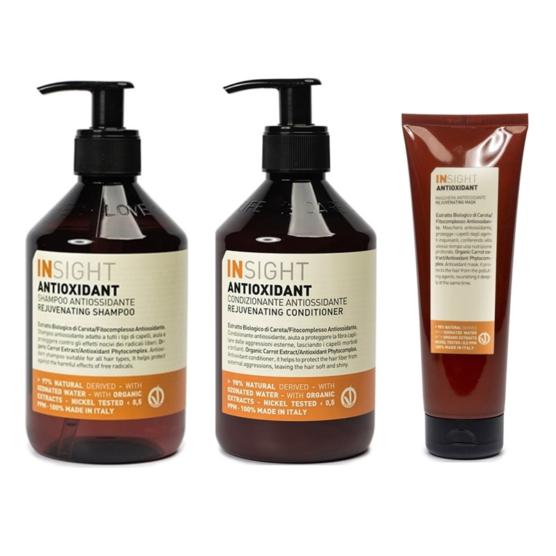 Antioxidant Rejuvenating | Odmładzający zestaw do włosów: szampon 400ml + odżywka 400ml + maska 250ml
