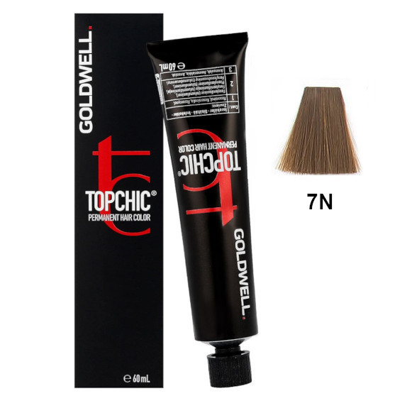 Topchic 7N | Trwała farba do włosów - kolor: naturalny średni blond 60ml
