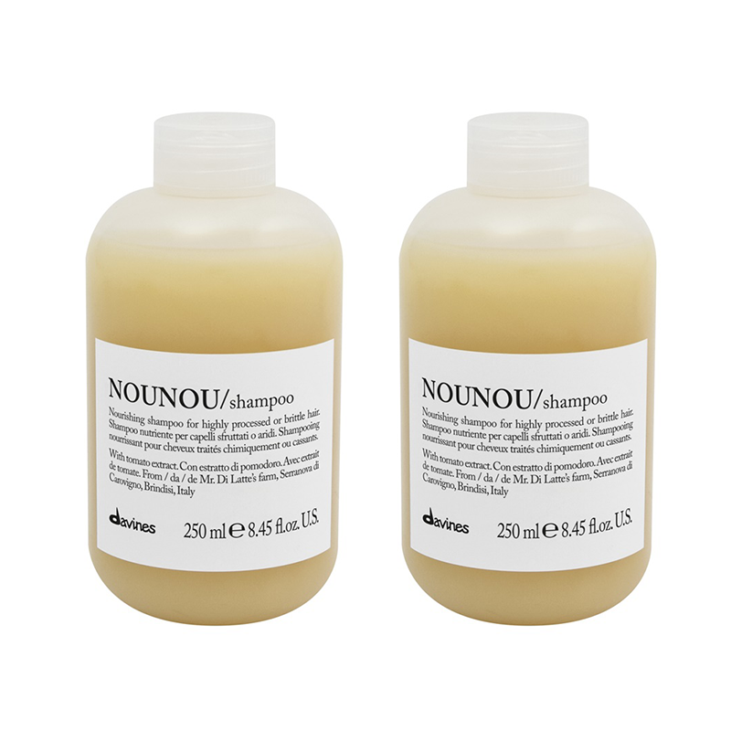 Nounou | Zestaw do włosów: szampon do włosów zniszczonych 2x250ml