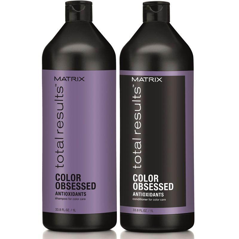 Total Results Color Obsessed Zestaw do włosów farbowanych  | szampon 1000ml + odżywka 1000ml