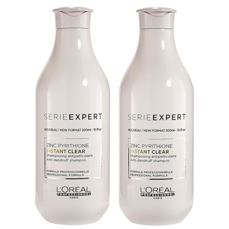 Instant Clear | Zestaw: szampon przeciwłupieżowy do włosów tłustych 2x300ml