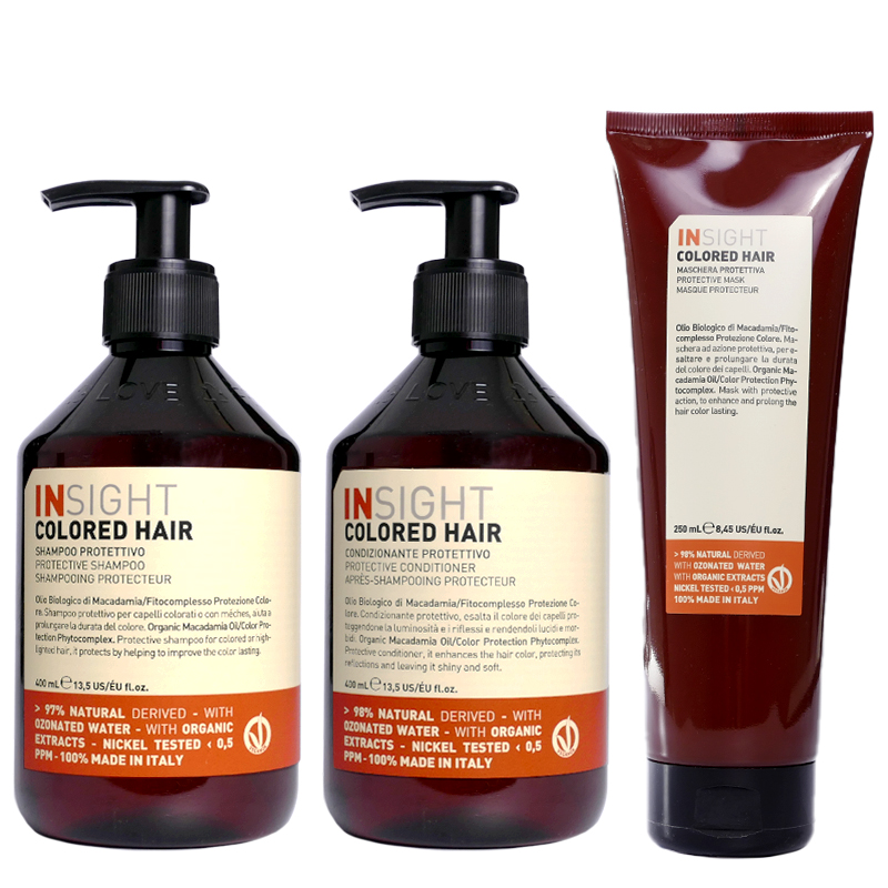 Colored Hair | Zestaw do włosów farbowanych: szampon 400ml + odżywka 400ml + maska 250ml