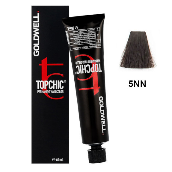 Topchic 5NN | Trwała farba do włosów - kolor: ekstra mocny jasny naturalny brąz 60ml