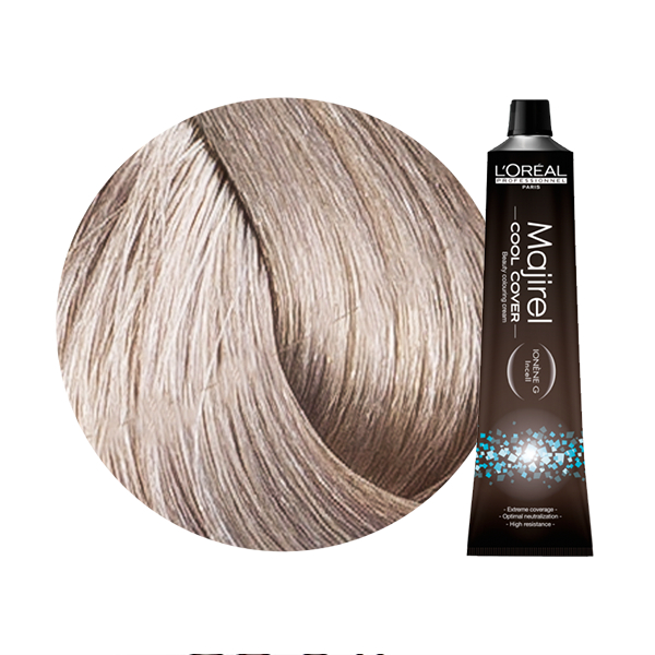 Majirel Cool Cover | Trwała farba do włosów o chłodnych odcieniach - kolor 9.11 bardzo jasny blond popielaty głęboki 50ml