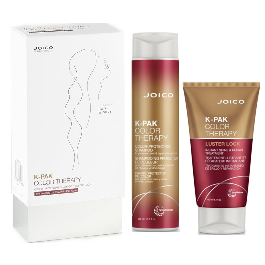 K-Pak Color Therapy | Zestaw do włosów farbowanych: szampon 300ml + maska 150ml