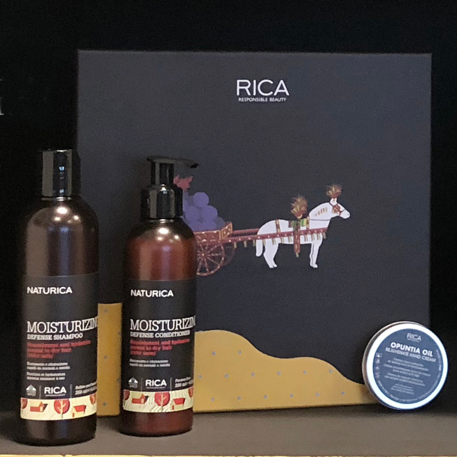 Naturica Moisturizing Gift Box | Nawilżający zestaw prezentowy: szampon 250ml + odżywka 200ml + krem do rąk 50ml
