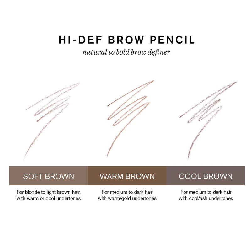 Hi-Def Brow Pencil | Wodoodporna kredka do brwi - ciepły brąz 0,14g