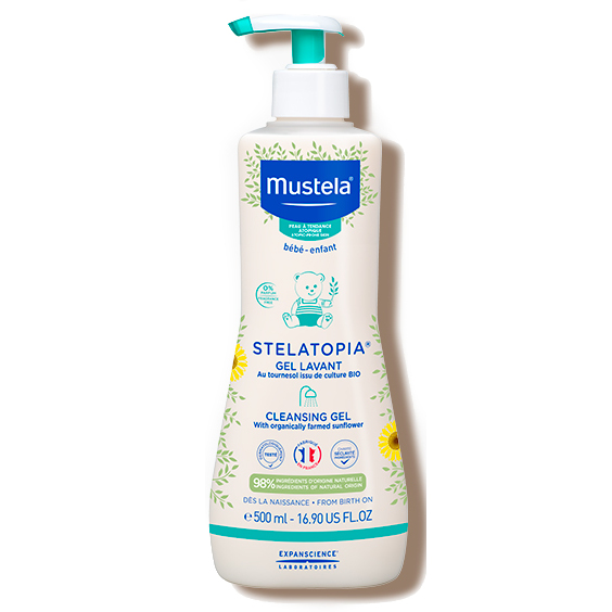 Stelatopia Cleansing Gel | Żel do mycia ciała dla dzieci i niemowląt do skóry atopowej 500ml