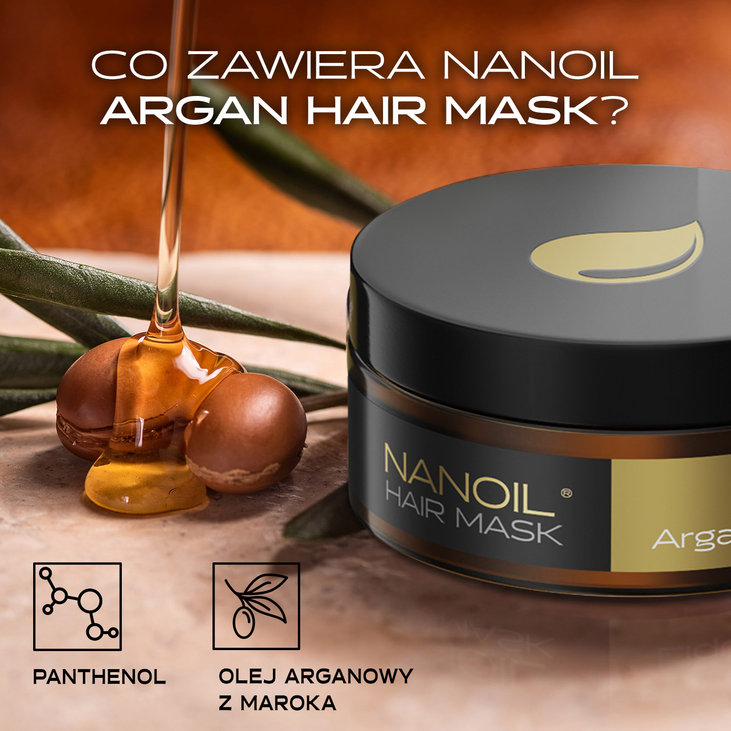 Argan | Odżywcza maska z olejem arganowym do włosów 300ml