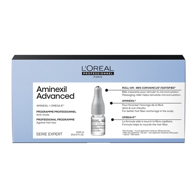 Aminexil | Zestaw: kuracja przeciwdziałająca wypadaniu włosów 10x6ml