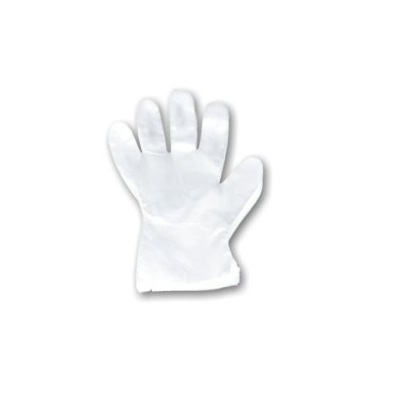Gloves | Rękawiczki jednorazowe, foliowe, białe - 1 para (2szt)