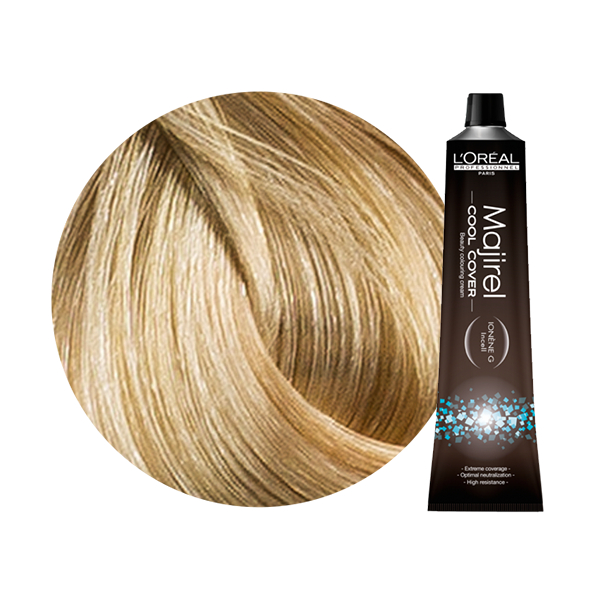 Majirel Cool Cover | Trwała farba do włosów o chłodnych odcieniach - kolor 10 bardzo bardzo jasny blond 50ml