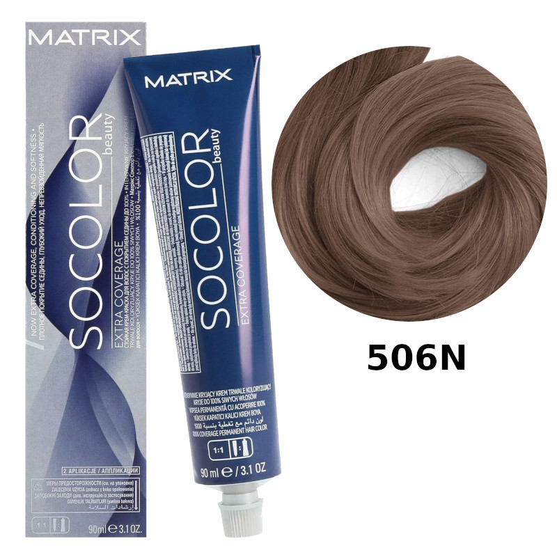 Socolor.Beauty Extra Coverage | Trwała farba do włosów 506N 90ml