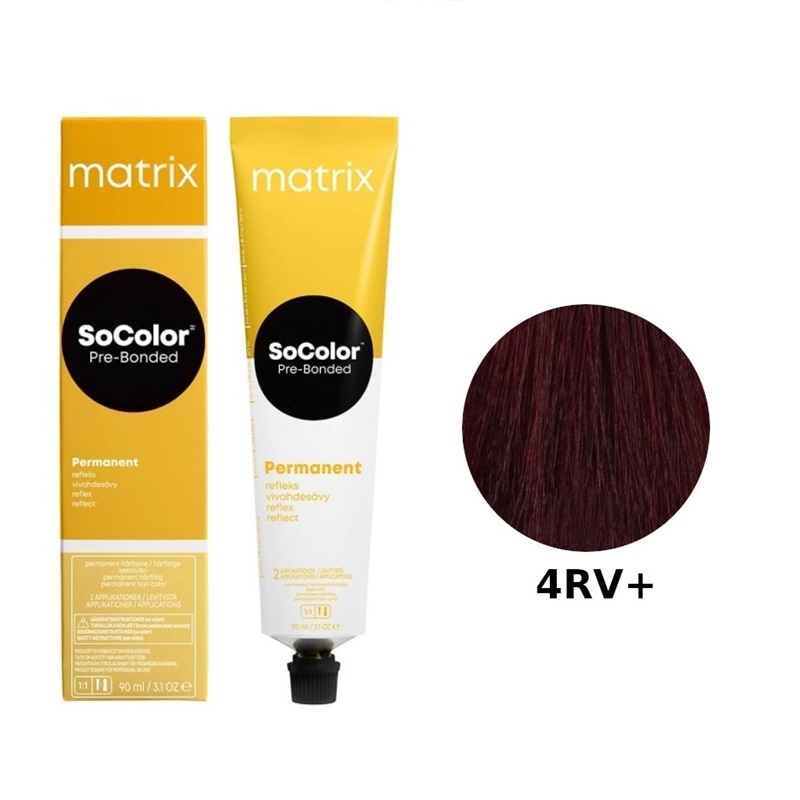 Socolor Pre-Bonded SoRed | Trwała farba do włosów 4RV+ 90ml